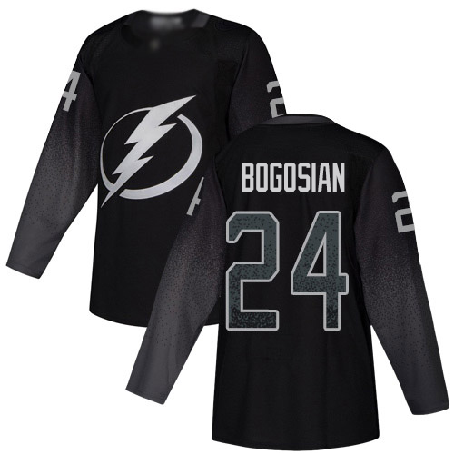 Adidas Tampa Bay Lightning #24 Zach Bogosian Black Alternate Authentic Youth Stitched NHL Jersey->youth nhl jersey->Youth Jersey